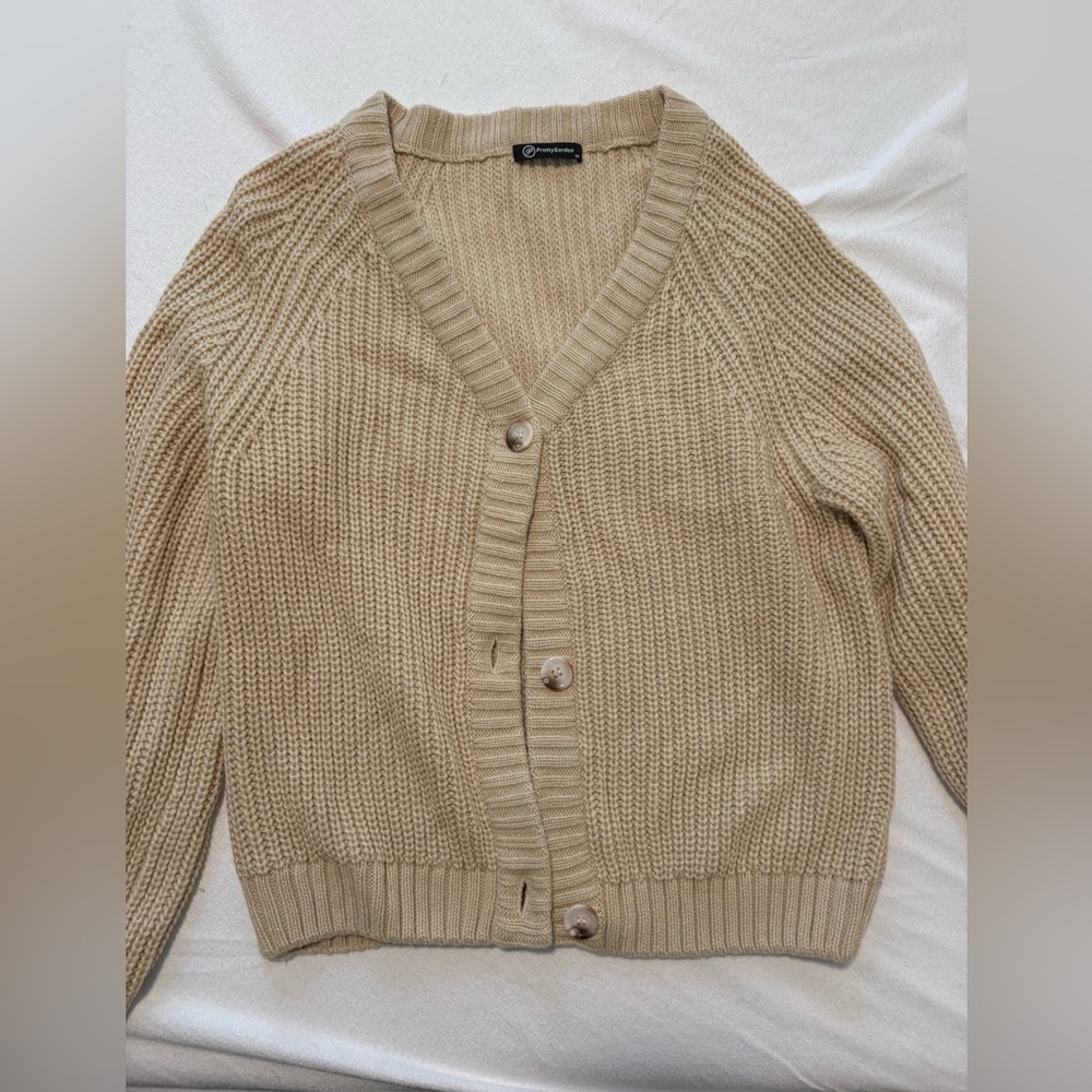 Knit Tan Cardigan